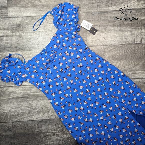 City Triangles Off Shoulder Floral Mini Dress Size M - Picture 3 of 7